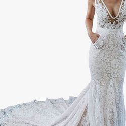 Size 2 Lace Wedding Dress