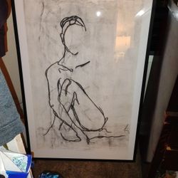 Nude Contour Sketch By Ethan Harper