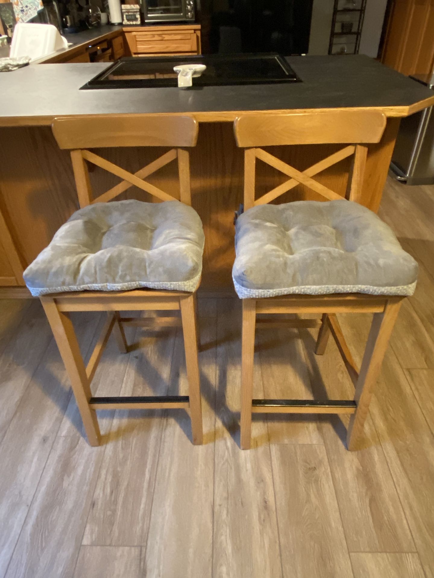 Farmhouse Wood Bar Stools