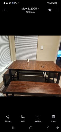 Dining Table Set with benches