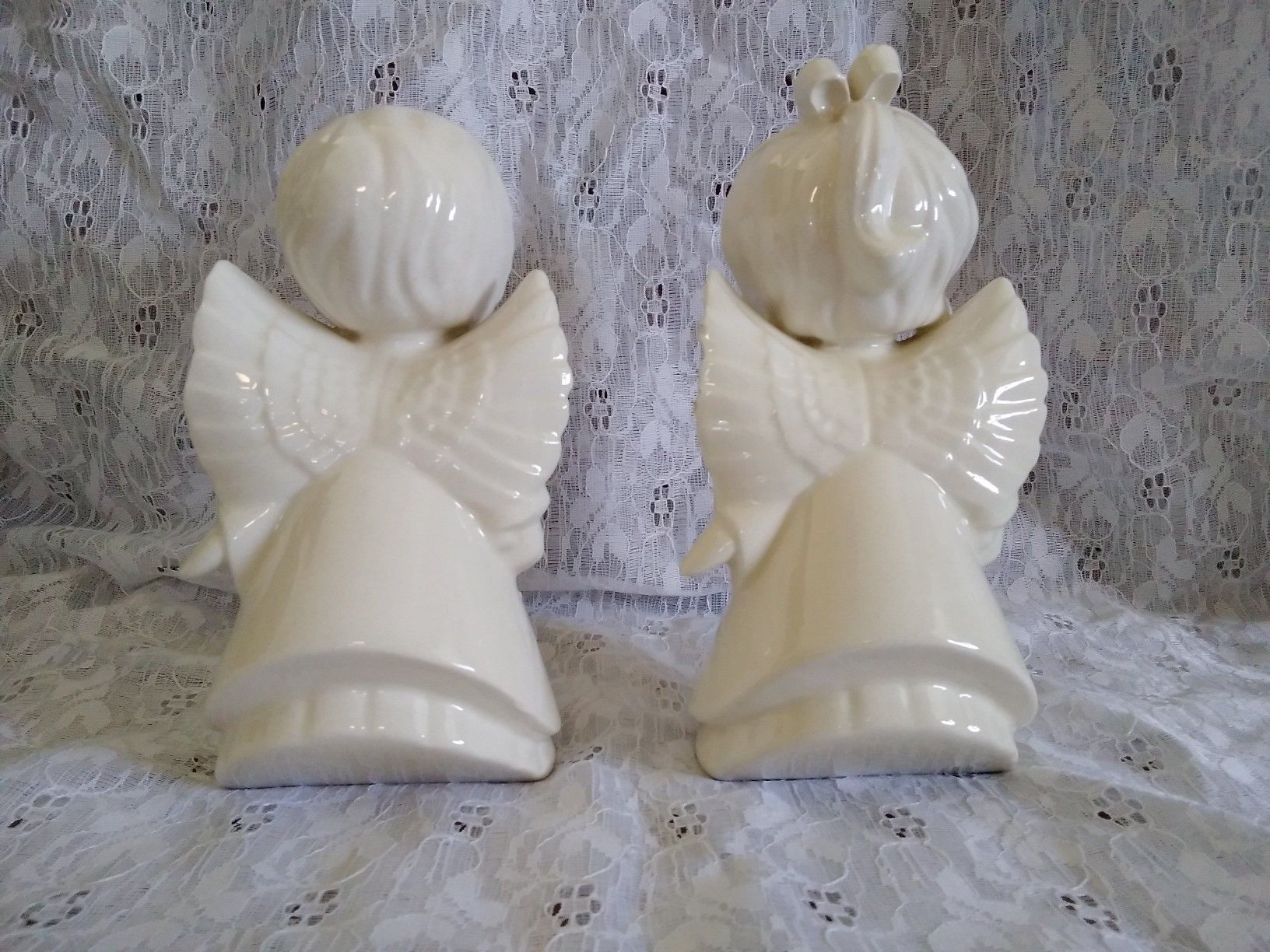 Kissing Ceramic Angels