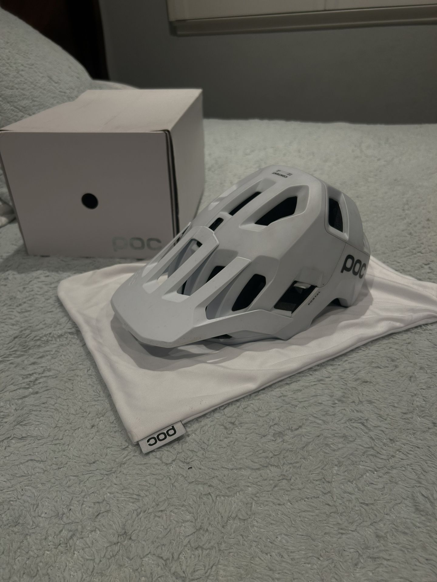 White POC Helmet Size S