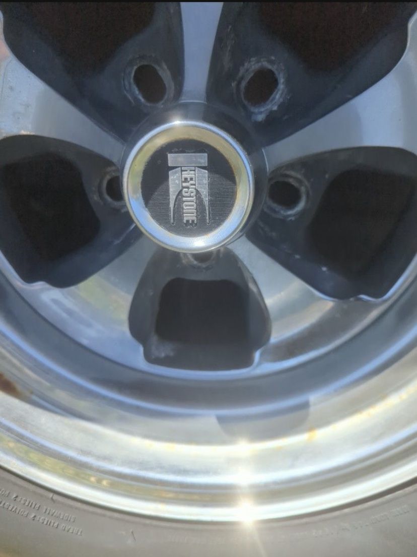 15 “ Keystone Rims And Bfgoodrich Tires