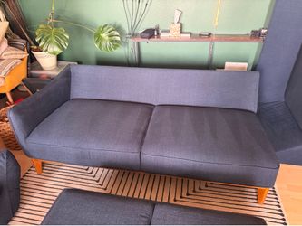 Macy’s Jollene sectional + storage ottoman