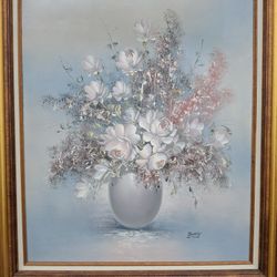  ABSOLUTELY GORGEOUS LOOKING  THICK  OIL PAINTING ON CANVAS  SIGN 