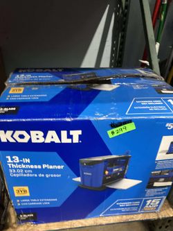 Kobalt 13in Thickness Planer