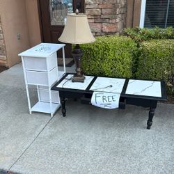 Free Tables and Lamp 