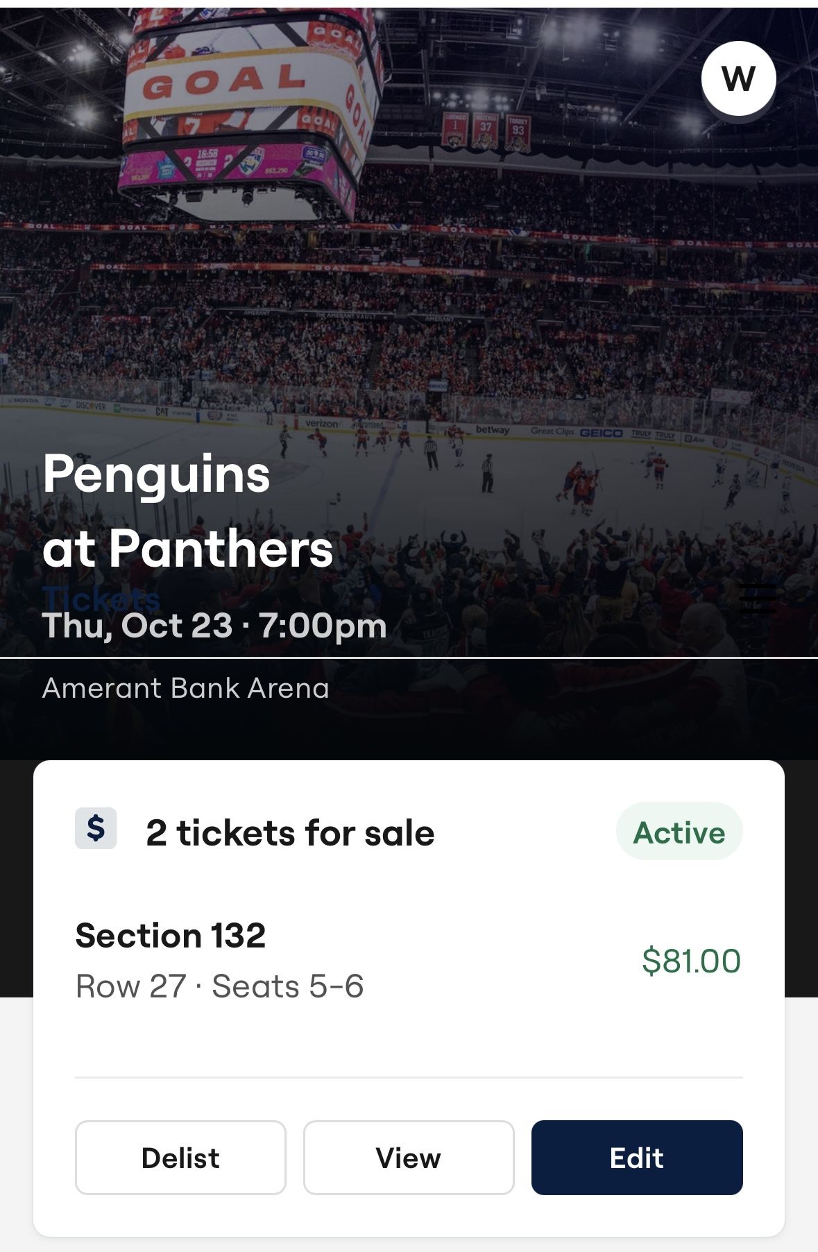 Panthers Tickets