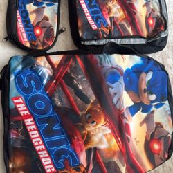 Sonic Kid Backpack Set with Lunch Bag & Pencil Case