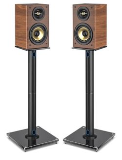 RFIVER Upgraded 45° Speaker Stands – Pair – $45