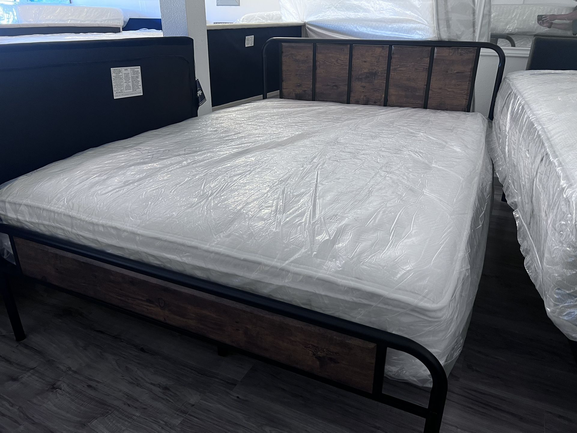 Brand New Queen Mattress With Big Discounts! Add The Box Spring For Extra $50. Financing Available No Credit Check