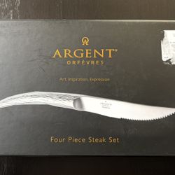 NEW Argent Orfèvres 4-Piece Steak Set