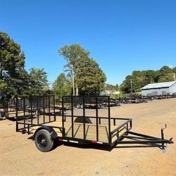 New 7x12 Hd Utility Trailer With Side Gate