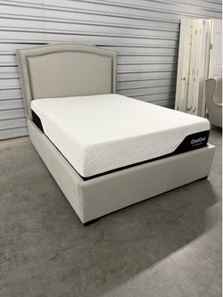Queen Bed Frame With Queen Mattress