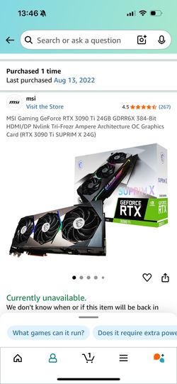 MSI RTX 3090 Ti SUPRIM X 24G