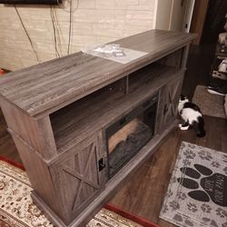 Tv Stand w Working Fire Place