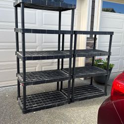 Two Shelving Units For Sale