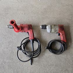 Milwaukee 3/8 & 1/2 Electric Drills