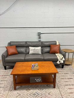 Chateau d’Ax Italian Leather Sofa
