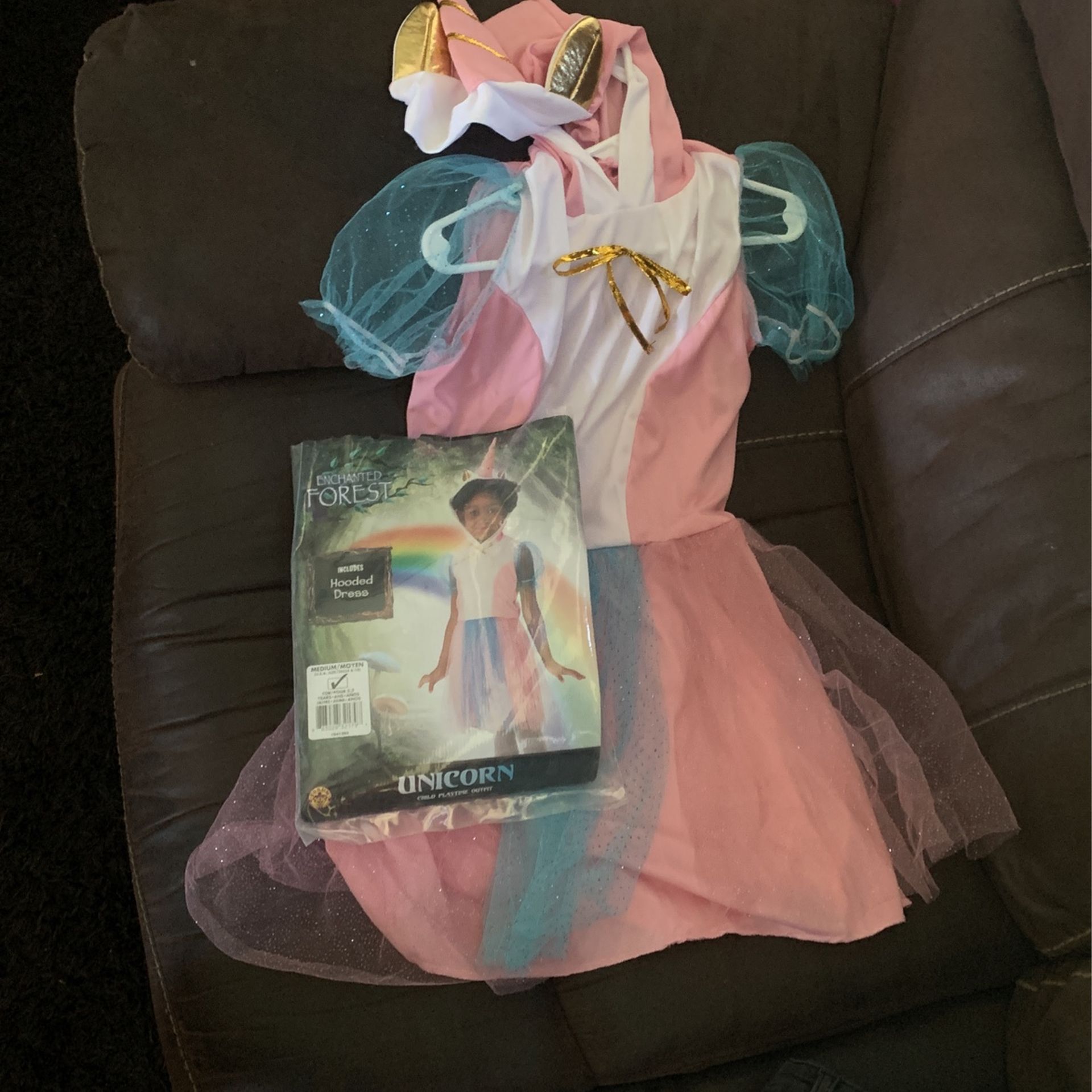 Unicorn Hooded Dress Size 5-7