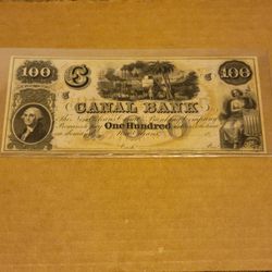 1850 $100 Banknote