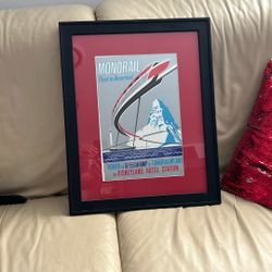 Disneyland Monorail Framed Poster