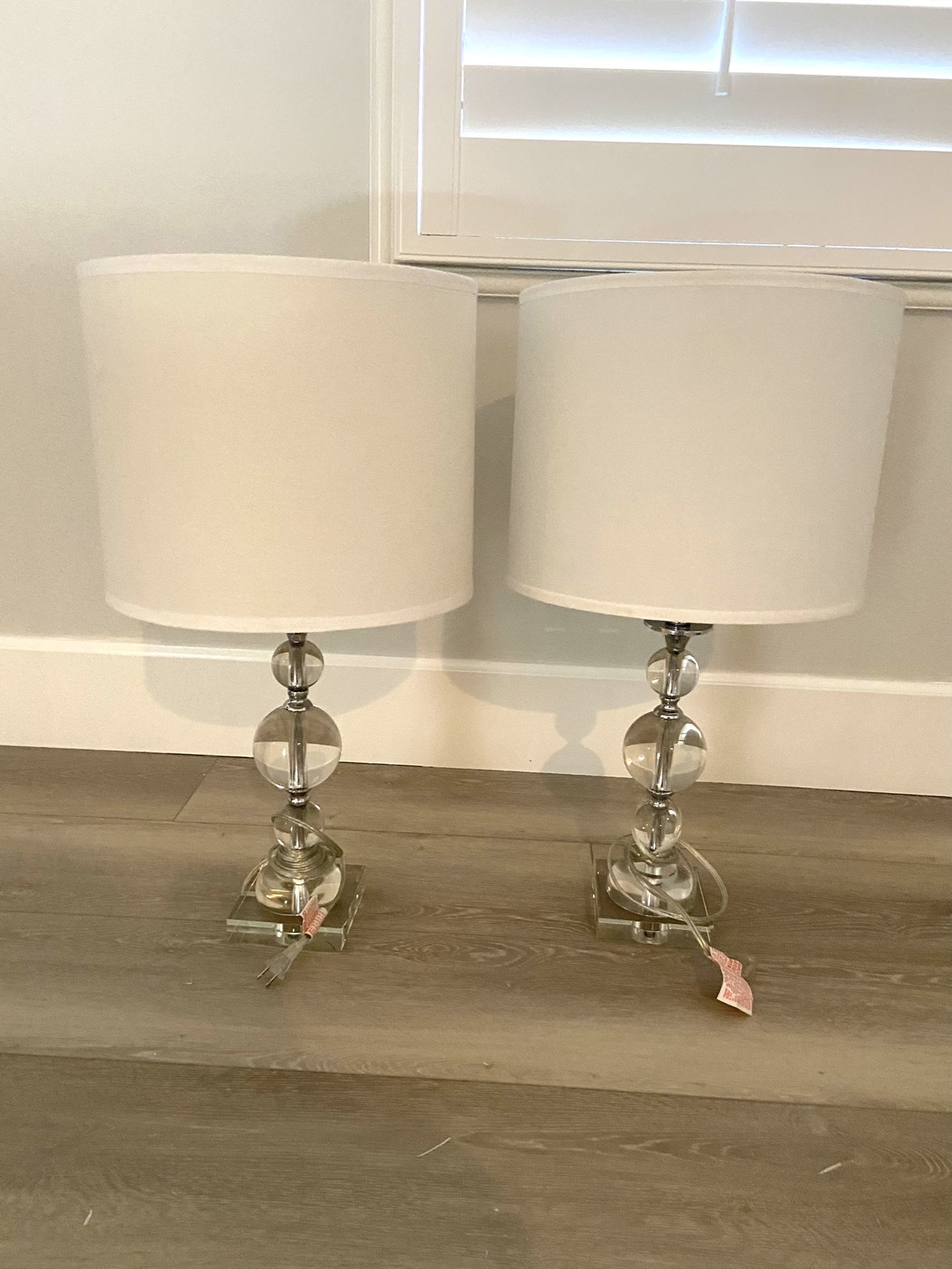 Z Gallerie Crystal Tables Lamps (set of 2)