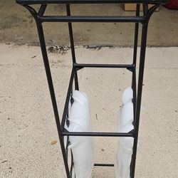 Vintage Mid Century Modern Arthur Umanoff Wrought Iron Bar Wine Rack.