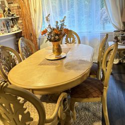 Table And 6 Chair (if The Post Is Up, It’s Still Available)