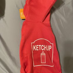 Brand New Dog Costume Ketchup Size Small