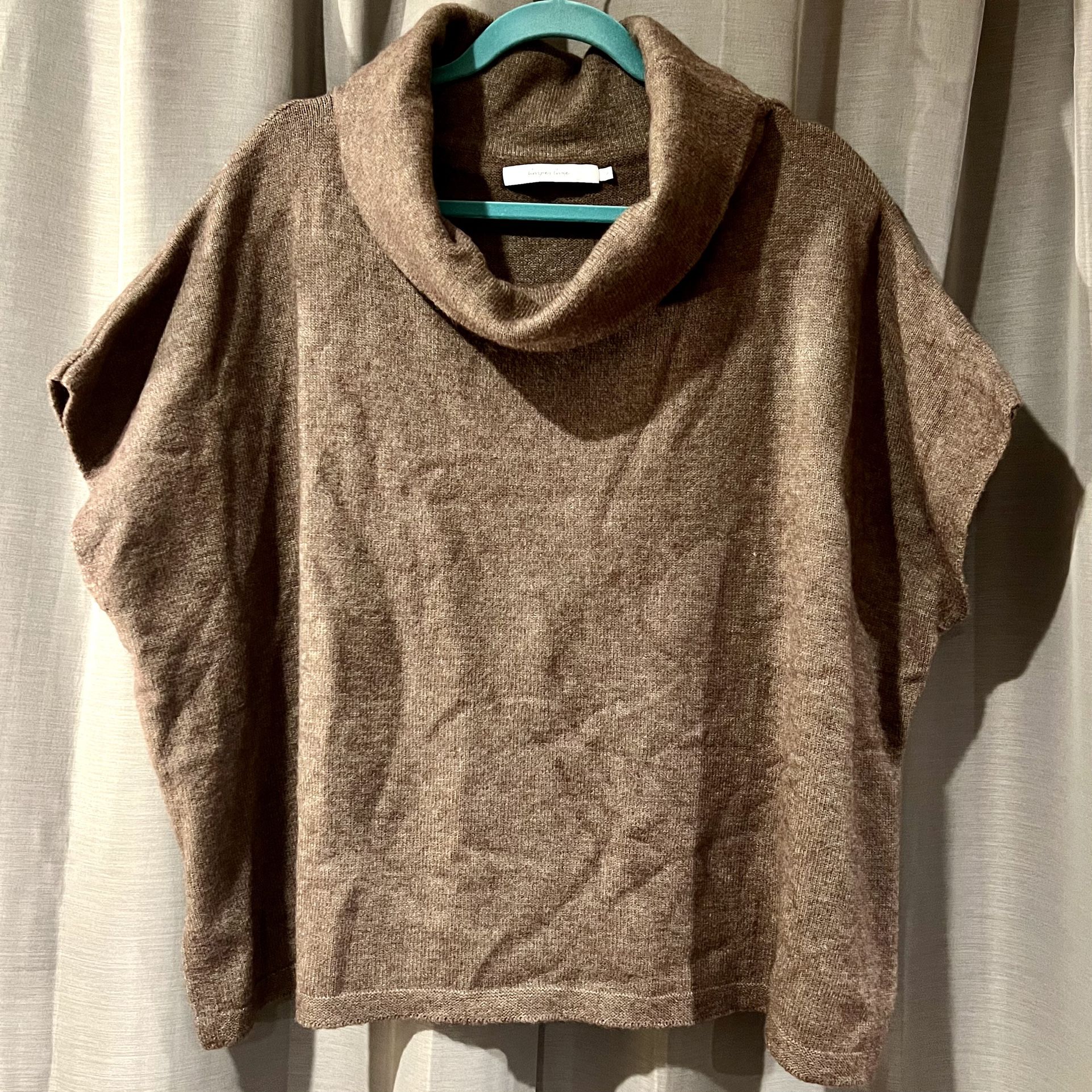 Harper Lane Sweater Knit Poncho, Size S
