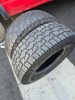 2 used tires 265 75r17 $80.00