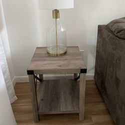 Grey End Table