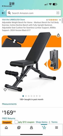 Brand new adjustable bench