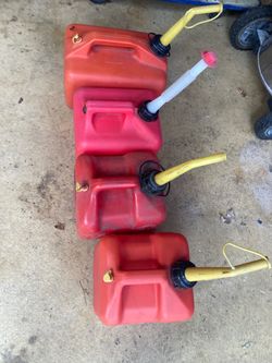 Four gas cans $15