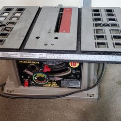 McCulloch 10" Table Saw 
