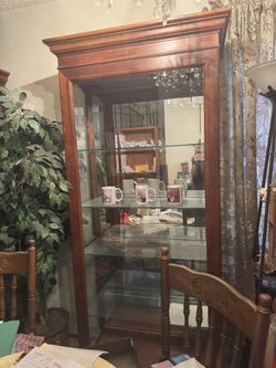 Set Of 2 Matching Display Cabinets