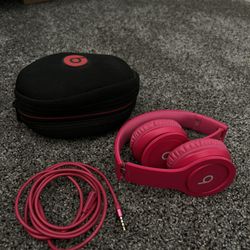 Dr Dre Hot Pink Headphones 