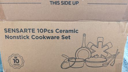 SENSARTE Nonstick Ceramic cookware set 10 pcs
