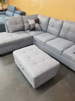 Sectional and Ottoman SALE Only $499! 🔥