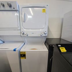 General Electric Dryer And Washer Stacked 