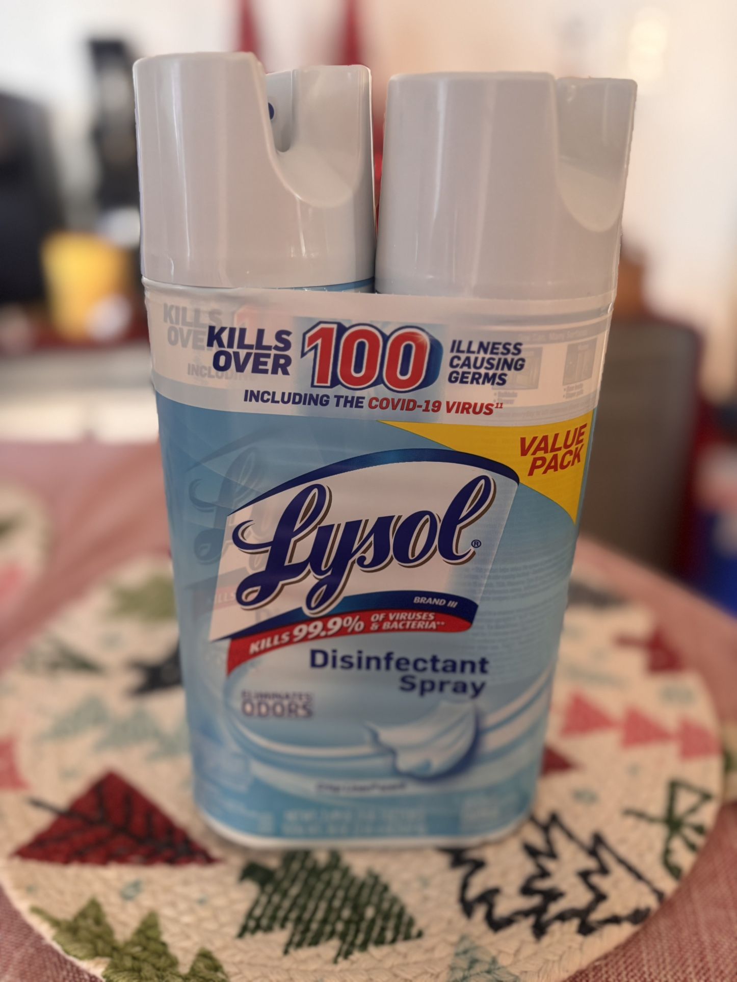 Lysol spray value pack 11$
