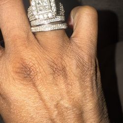 3 Carat Tw Engagement Ring, W/ Or W/out Bands