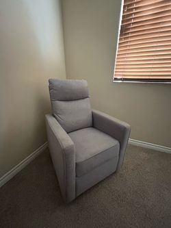 Glider Chair Swivels 360 Degrees