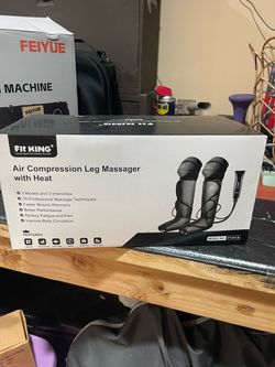 Air compressor leg massager with heat