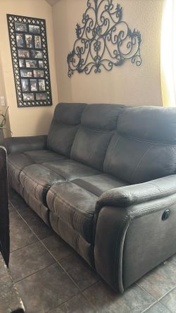 Grey Electric Recliner