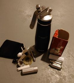 Whipped Cream Canister and Chargers