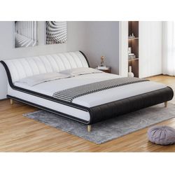 King Size Bed Frame With Pocketed Coil Mattress