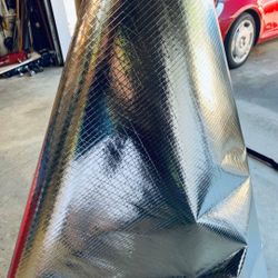 Aluminum foil with fiber