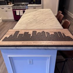 Boston City Wood Artwork Decor